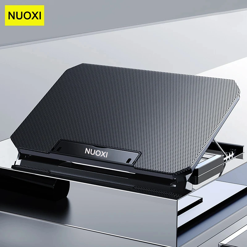 NUOXI Q10 كمبيوتر محمول للألعاب برودة مع ستة مراوح دفتر محمول لوحة التبريد الوقوف متوافق مع 10-18 بوصة لا ماك بوك اللوحي