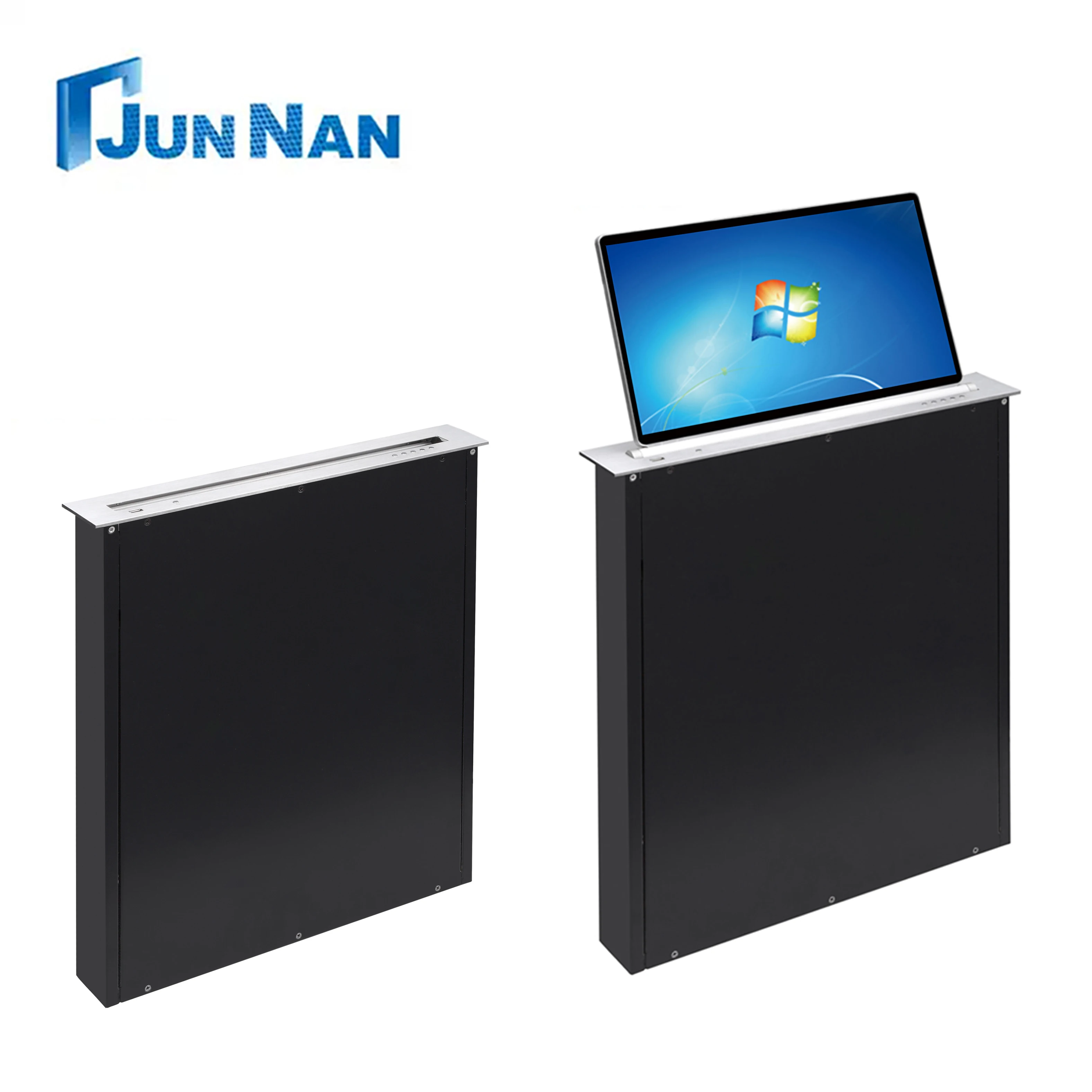 Sistem Konferensi Tanpa Kertas dengan Monitor LCD Bezel Sempit, Pengangkat Motor, Mikrofon, dan Fungsi Video untuk Rapat