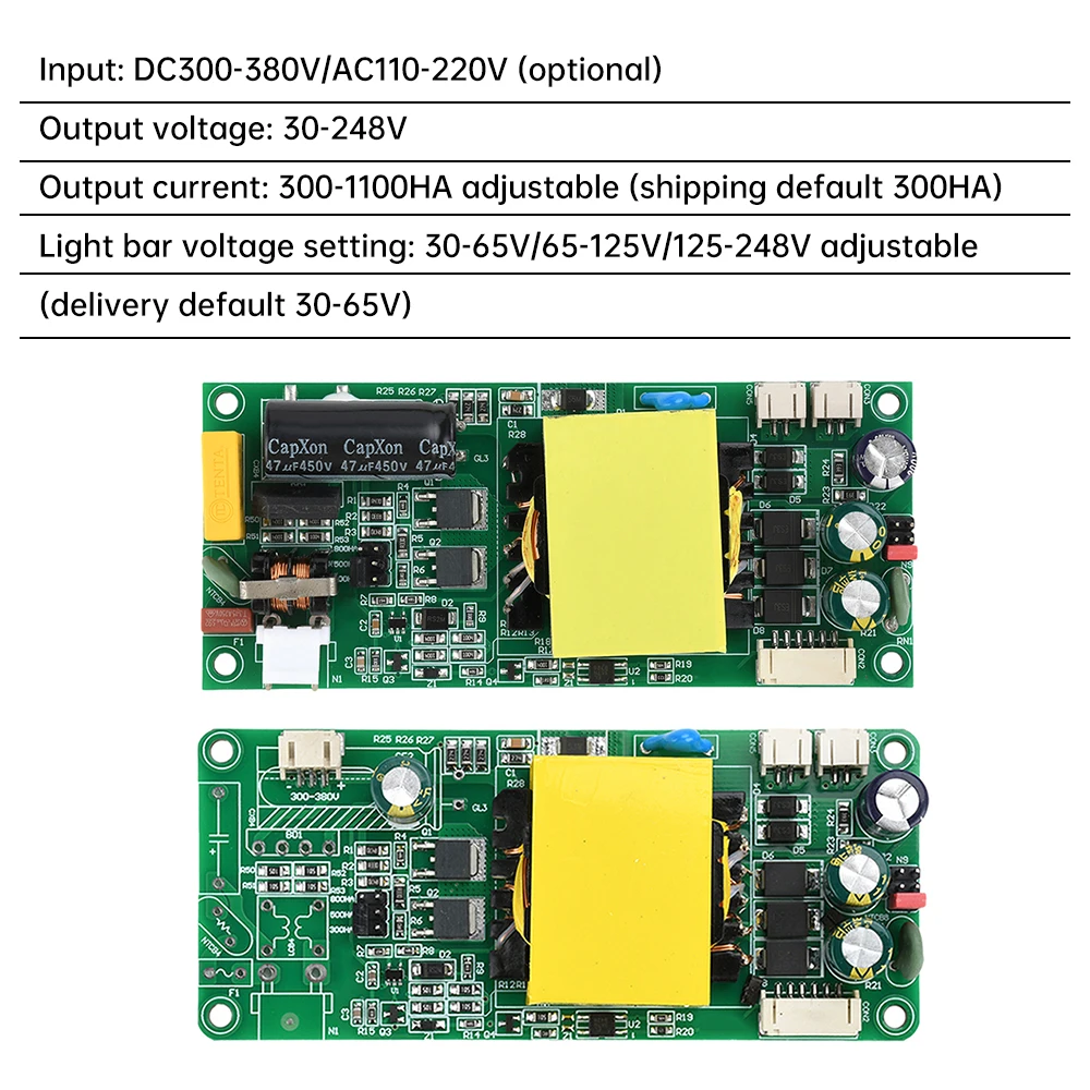 110V-220V 300V-380V Universal LED LCD TV Backlight Constant Current Driver Board Boost Adapter Board for LED TV Notebook Monitor