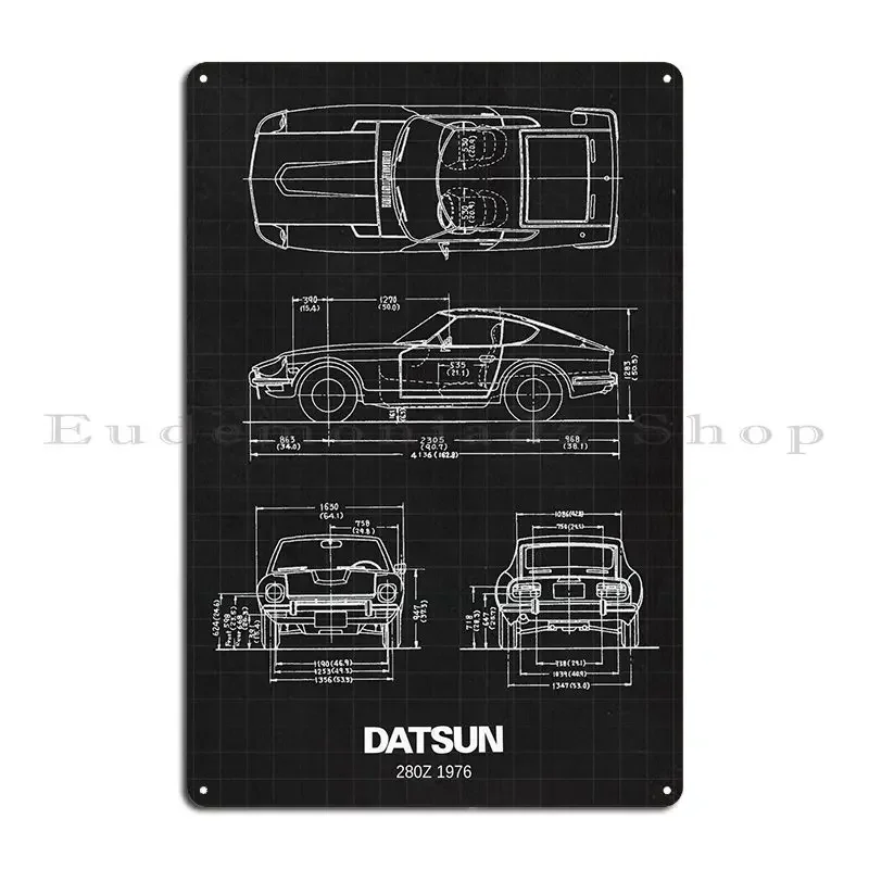 Datsun 280z 1976 Metal Sign Party Party Create Personalized Cinema Tin Sign Poster