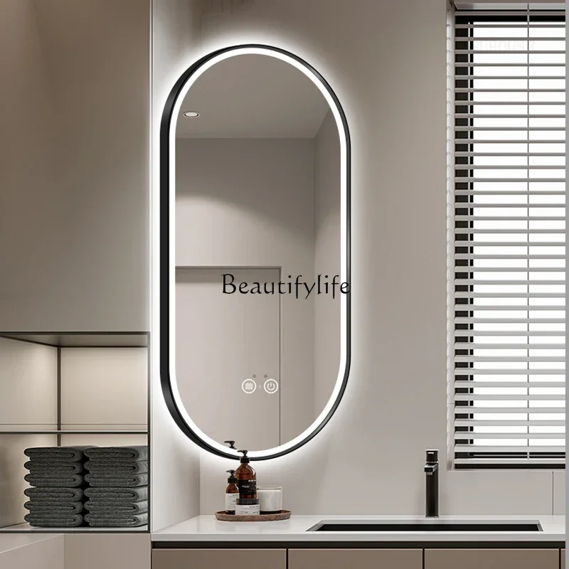 

Smart Rotating Bathroom Mirrors for Hotels New Hanging Adjustable Lighting Mirrors Creative Household Wall Mirrors