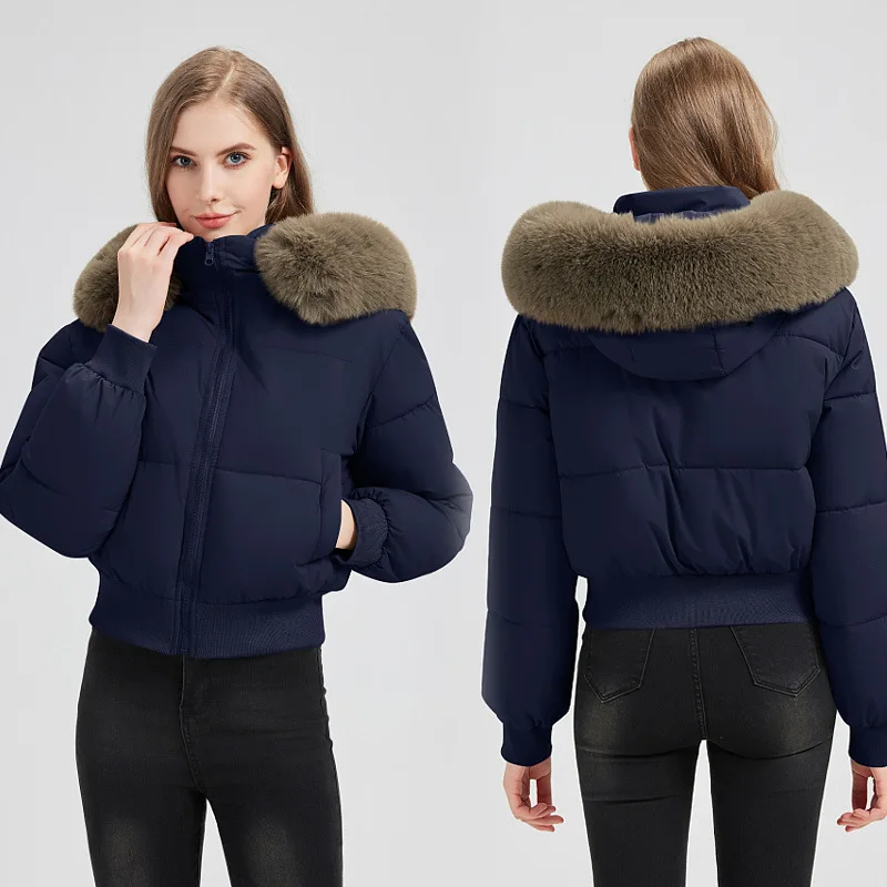 Street High-Waisted Cotton-Padded Women's 2025 Winter New Jacket Large Warmth Female Parkas