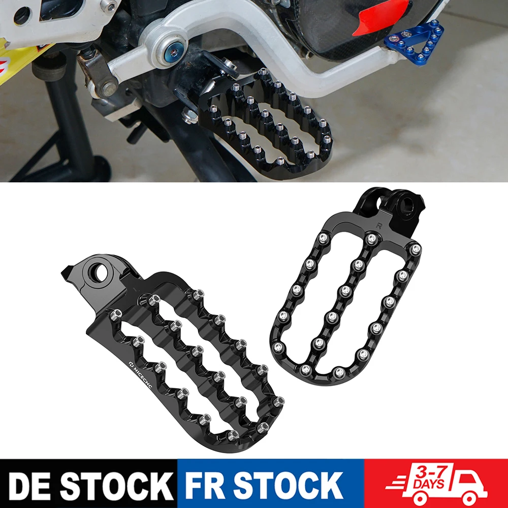 Image of (EU-Lager) Für KTM 690 Enduro/R SMC/R EXC EXC-F 125 250 300-530 1998-2016 Husqvarna 701 Enduro/Supermoto Geschmiedete Fußrasten