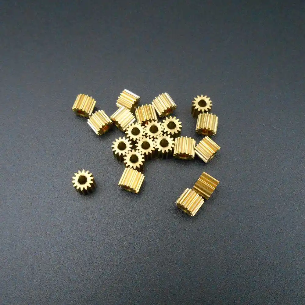 

20Pcs/Lot 0.3M 14T 142A H 4mm 14T2A Brass Gear 0.3 Modulus 14 Teeth T=14 Bore Hole Aperture 2mm ( Tight Fit ) 2A DIY Accessories