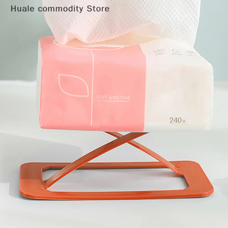 Automatic Tissue Box Spring Support Tissue Spring Bracket Spring Holder For Kitchen Office Room Car (Random Color)