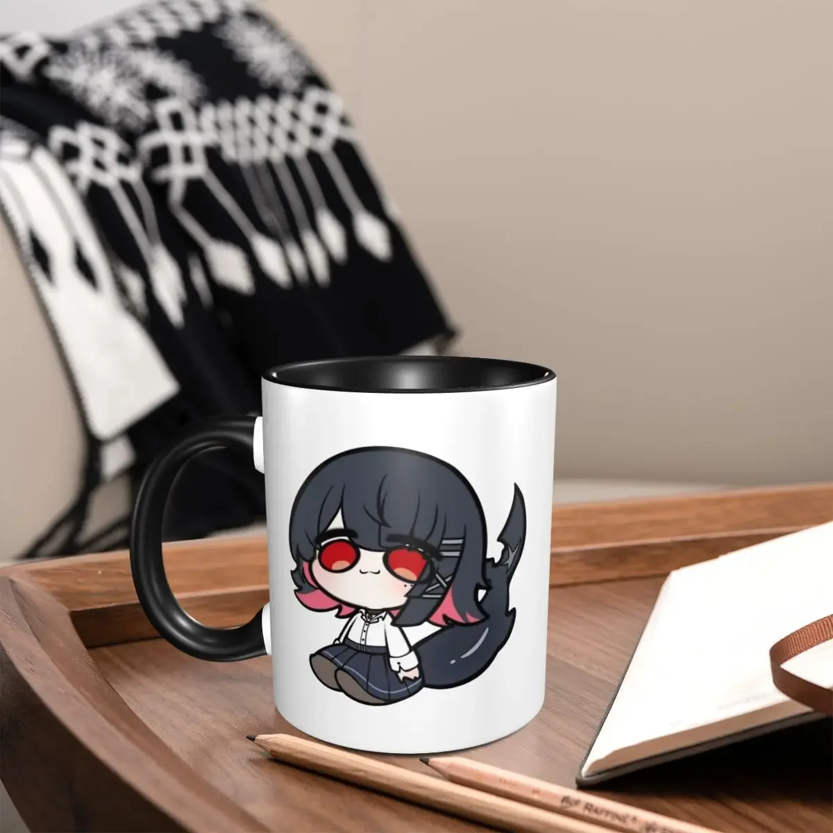 Anime Zenless Zone Zero Chibi Ellen Joe Mug Funny Ceramic Coffee Cups Tea Mugs Milk Cup Drinkware Gift for Friends