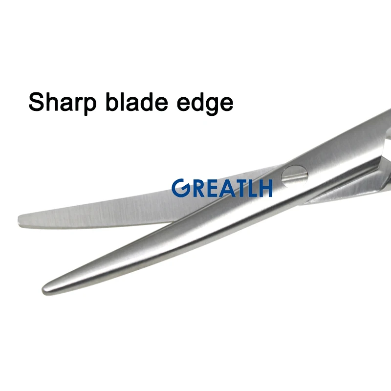 GREATLH 140-220mm Gold Handle Scissors Cutting Tonsil Non-damaged Vocal Cord Cutter Scissors Medical Pet Veterinary Instrument - Image 2