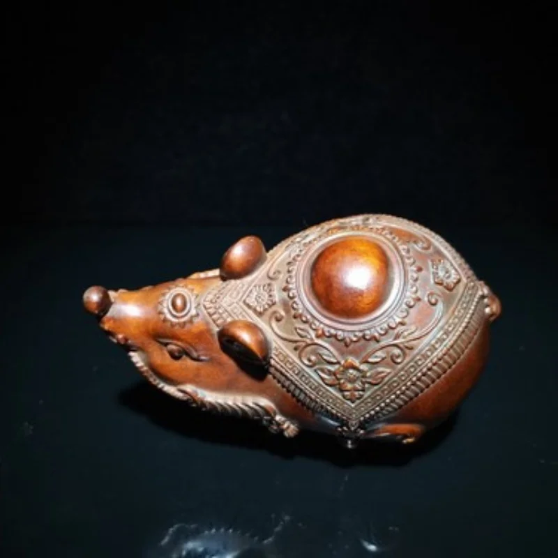 

Wooden Sculpture Figurine Wood Carving Antique Carved Statue Carvings Mouse Rare