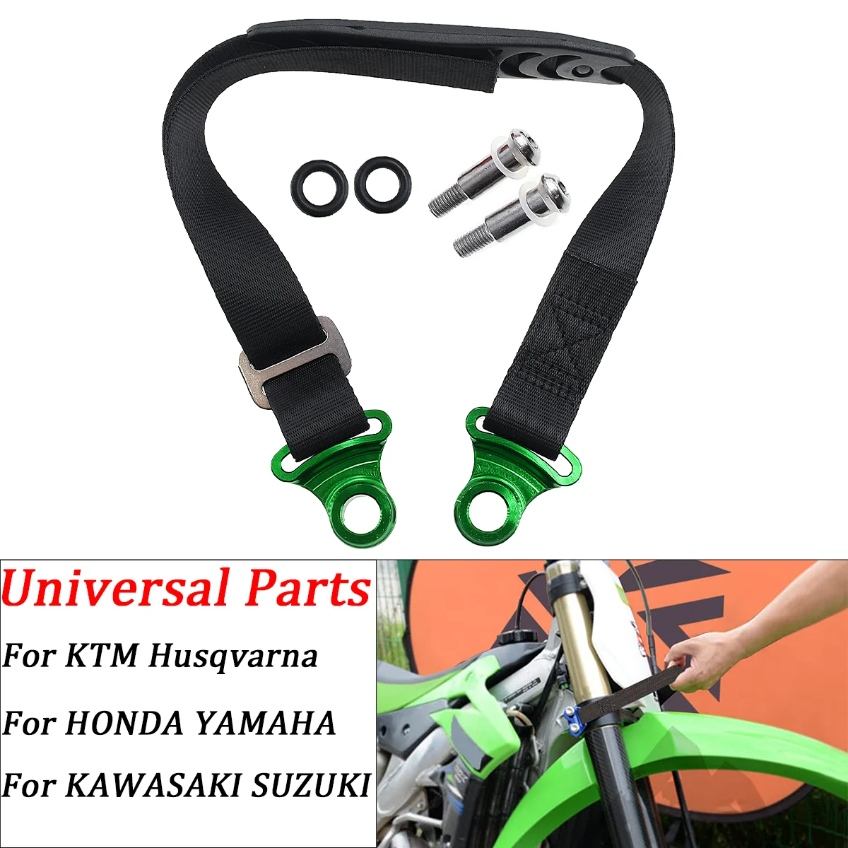 

Motocross Universial CNC Aluminum Rescue Traction Strap Pull Sling Belt For Motorcycle Kawasaki Honda KTM Yamaha Dirt Bike Etc
