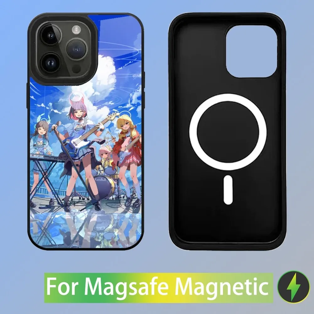 Blauw Archief Game Telefoonhoesje voor iPhone 16,15,14,13,12,11,Plus,Pro,Max Mini Magsafe Magnetisch Draadloos Opladen