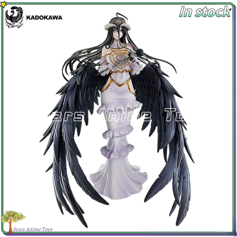 Original kadokawa kdcolle overlord albedo 10th aniversário ilustração animação figura brinquedos modelo de coleção