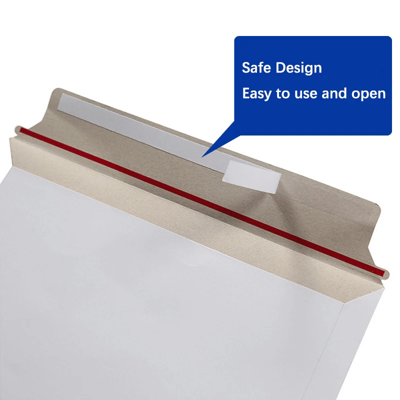 25Pcs White Rigid Mailers Stay flat envelopes Peel and Seal for Shipping Photos Prints Paperboard Envelope Mailers