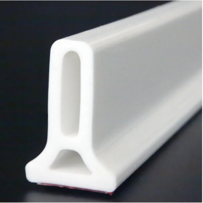 Tiras flexíveis de rolha de água de silicone, separação seca e molhada, barreira de inundação de água, barragem de borracha para chuveiro, banheiro, cozinha