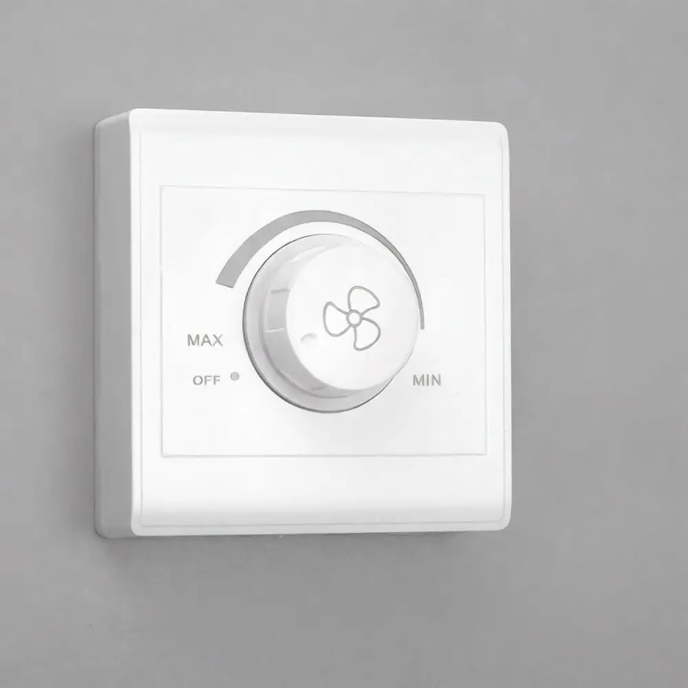 Universal Fan Speed Controller Stepless Rotary Regulator For Ceiling Wall Fans Electric Airflow Control Wall Switch Panel Device