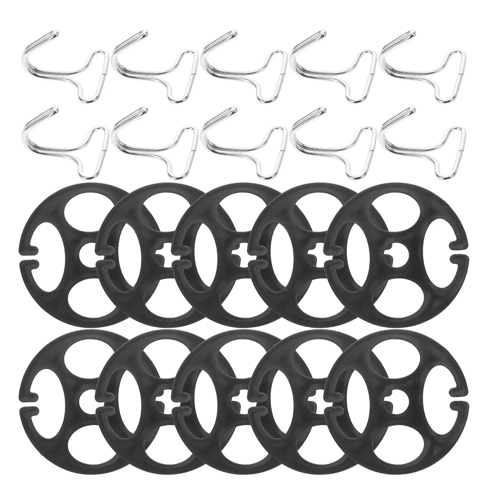 

20 set 20 Sets Metal Hooks Car Seat Cover Fastener Installation Sturdy Secure Protective Pads for Auto SUV
