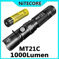 NITECORE MT21C 1000 lumen flashlight, illumination distance 184