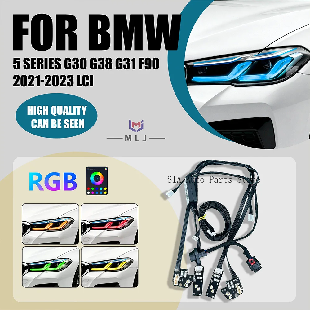 

LED DRL CSL Style Control By Phone LED Modules FOR BMW 5 SERIES G30 G38 G31 F90 2021-2023 LCI Headlight Internal Wiring Harness