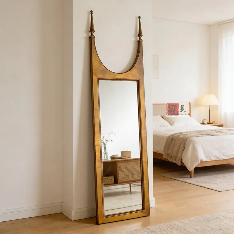 &Living Room Decorative Mirrors Gold Apartment Princess Luxury Mirrors Full Body Design Square Decorativi Home Decor Ite