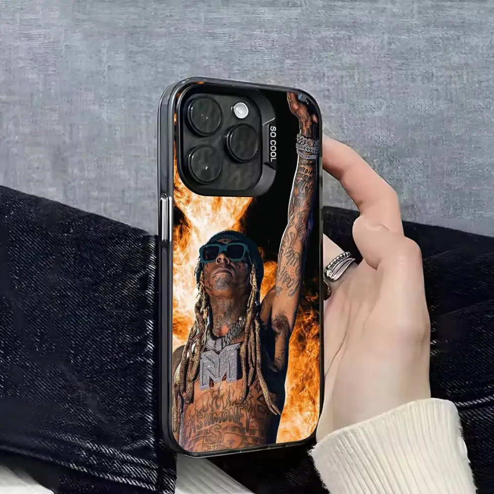 حافظة هاتف L-Lil Wayne Tha Carter VI لهاتف iPhone 17,16,15,14,13,12,11,Pro,Max,Plus,E,SE4,Air,Mini Black IMD