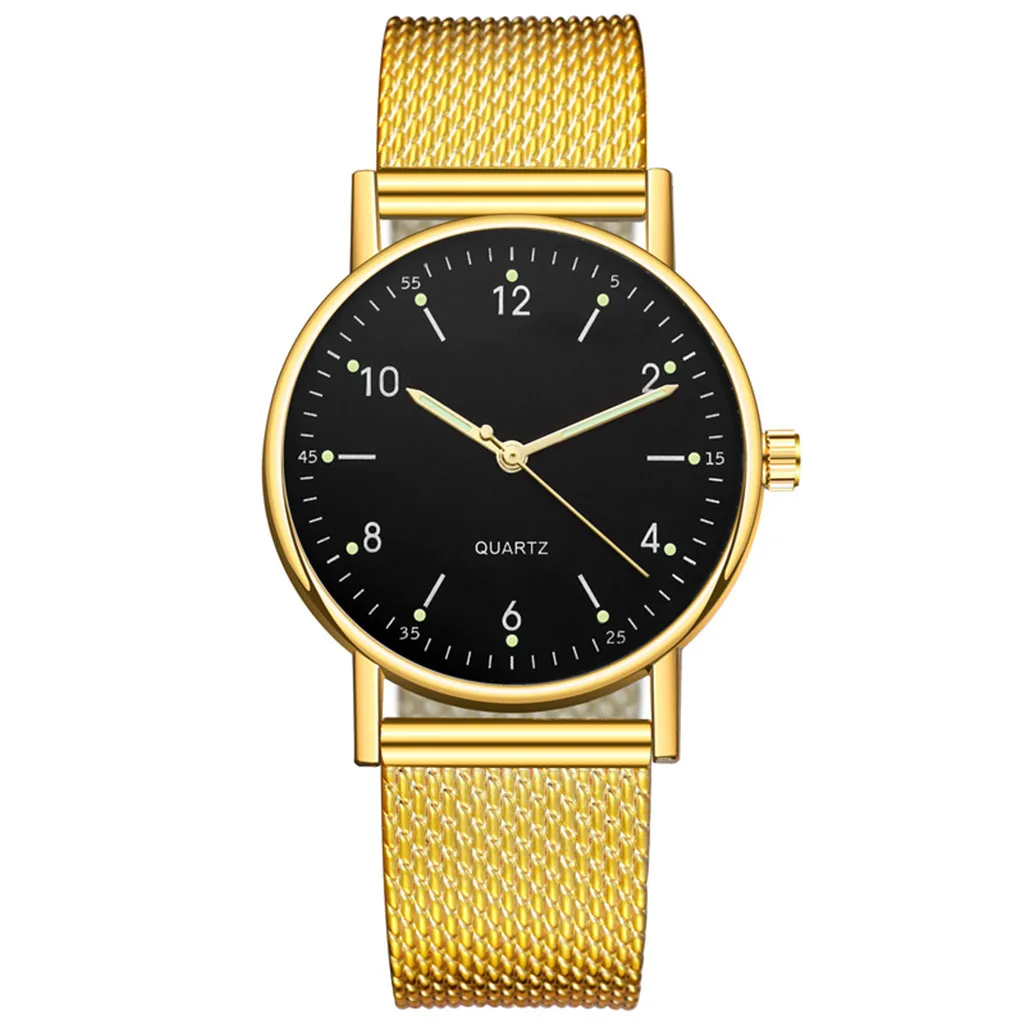 Relojes de oro rosa de lujo para mujer, reloj de pulsera de cuarzo de acero inoxidable de alta gama, esfera luminosa, reloj de ocio femenino, 2024