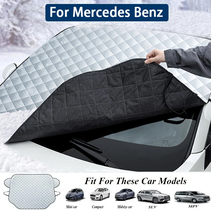 

Car Windshield Anti-Snow Sunshades Cover for Mercedes Benz A B C E S Class W204 W205 W212 W213 W176 GLC CLA AMG W177 X167 W463