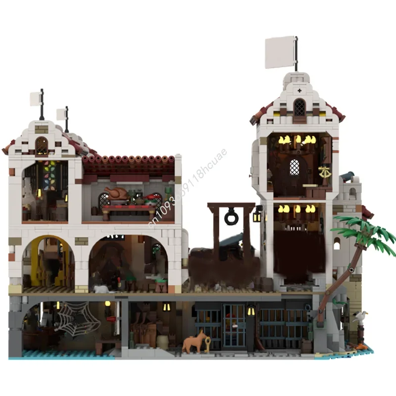 4982 Uds. MOC Eldorado fortaleza piratas modelo bloques de construcción DIY Idea juguete educativo ladrillo regalos de navidad cumpleaños