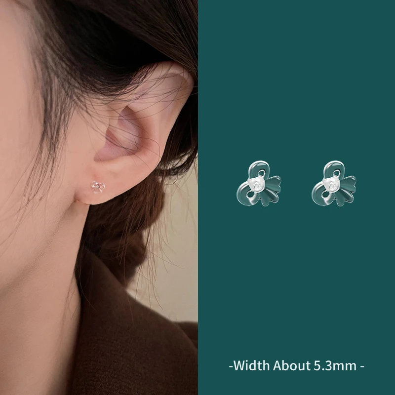 10pcs Invisible Resin Clear Ear Pins for Earring Piercing