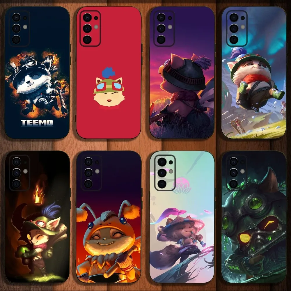 Чехол для телефона в стиле игры LOL-L T-Teemo для Samsung S24,S21,S22,S23,S30,Ultra,S20,Plus,Fe,Lite,Note,10,9, цвет черный