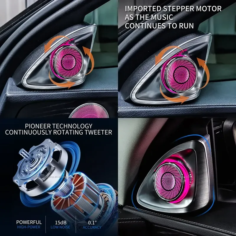 high quality New Arrivals Real Keep Turning W205 4D Rotating Tweeter for Mercedes Benz C-class 2015-2021 Continuously Rotary