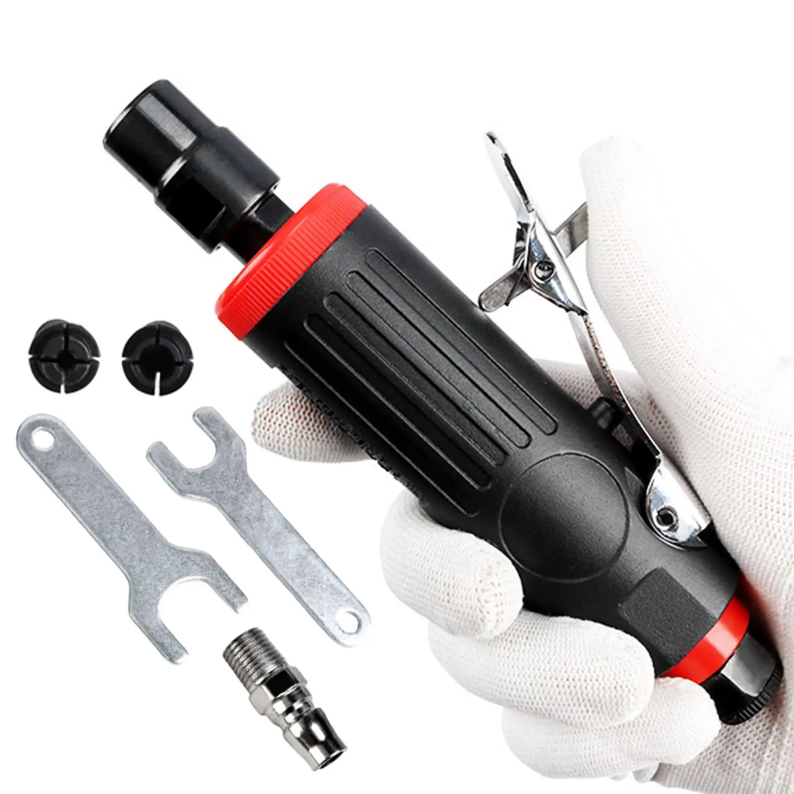 

1/4 inch Air Die Grinder Multipurpose with 1/4"(6mm) and 1/8"(3mm) Collets for Chamfering Cutting Engraving Polishing Deburring