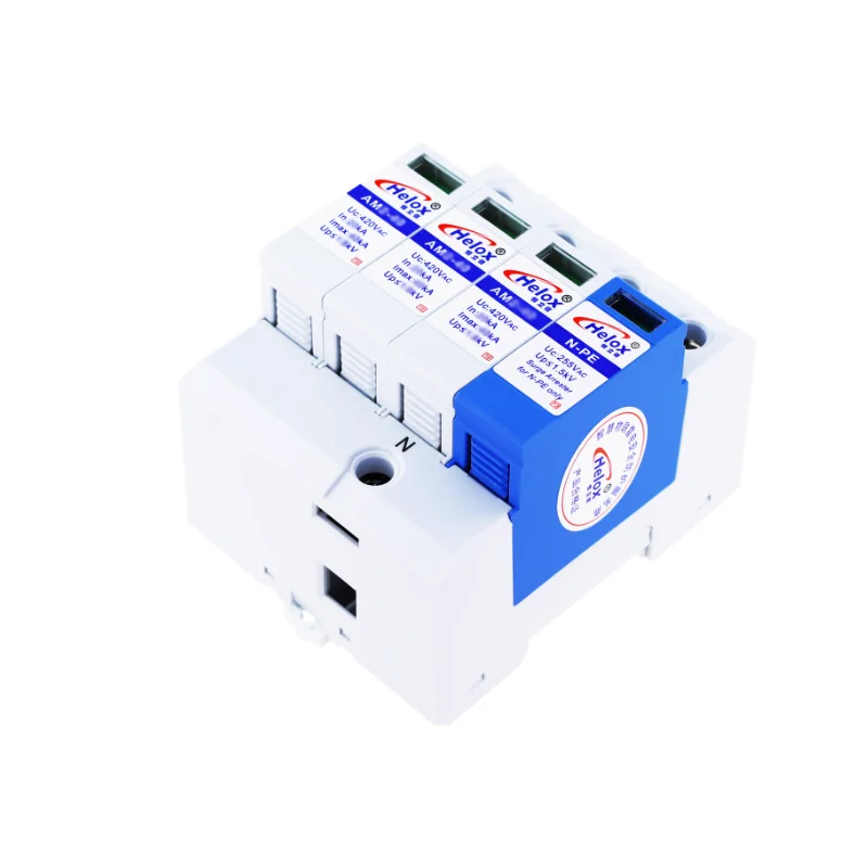 380V power lightning arrester 3 NPE 20KA three-level power surge protector AM3-20/3+NPE