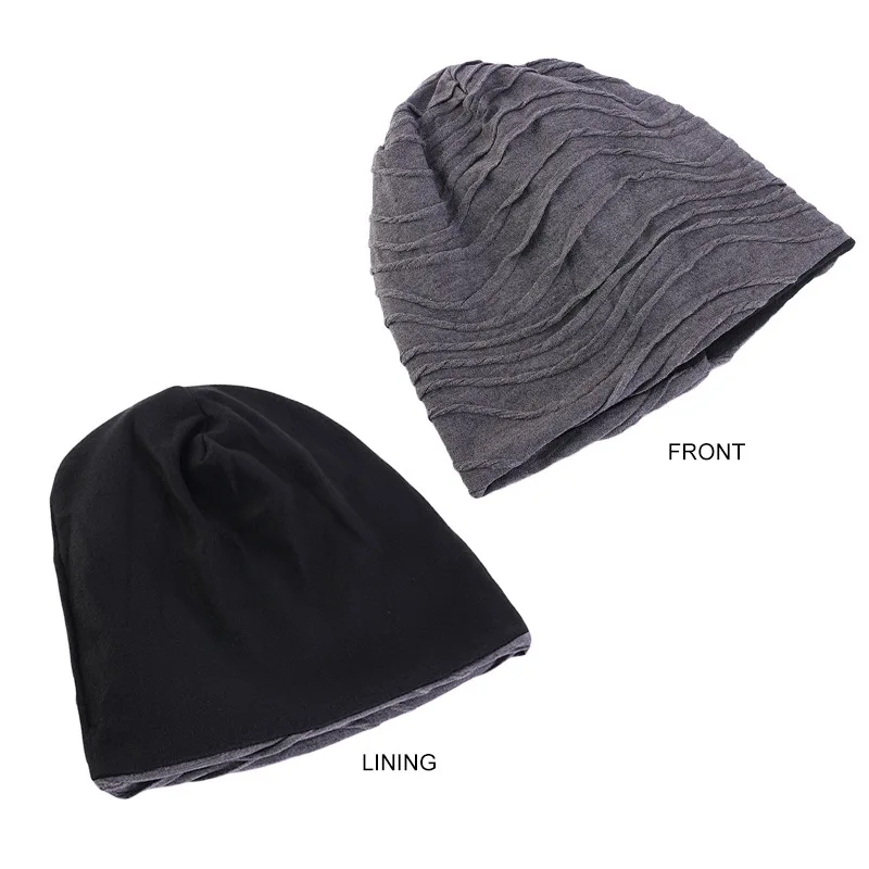 Fashion Versatile Pullover Hat Men Women Solid Color Warm Folding Hat Laziness Loose Style Unisex Casual Outdoor Caps