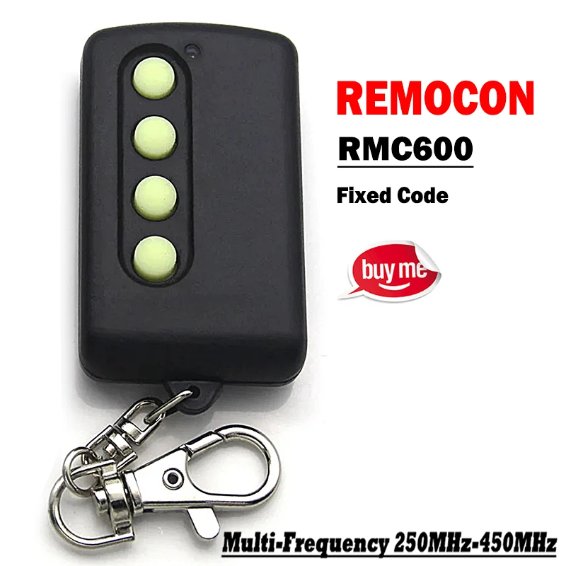 For REMOCON RMC-600 RMC600 LRT-1 RMC610 Garage Door Remote Control 250MHz-450MHz Fixed Code Adjustable Frequency Gate Opener