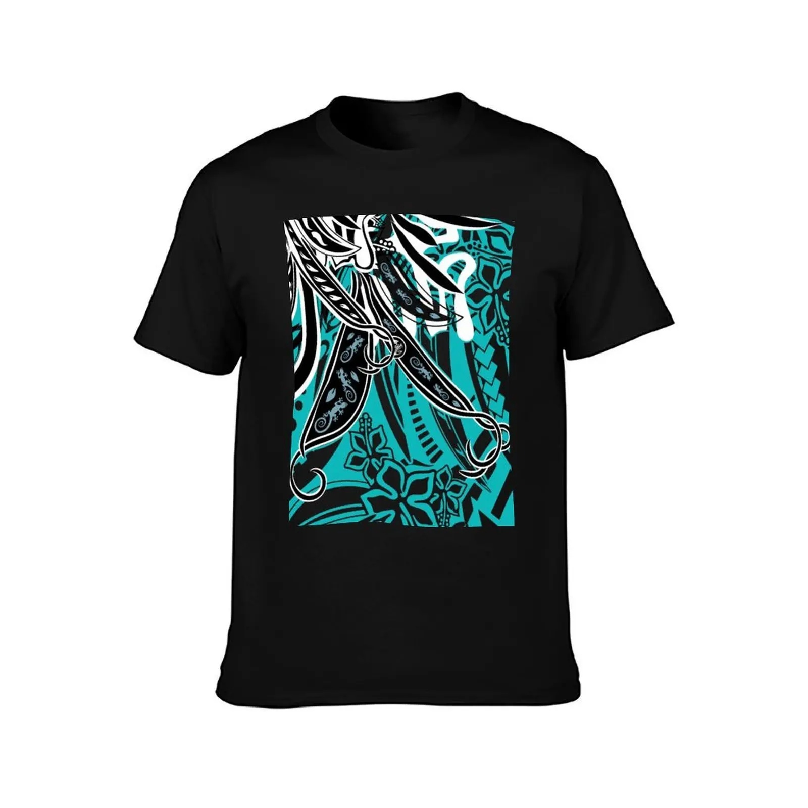 Hawaiian - Polynesian - Samoan Village Tribal Threads T-Shirt Simple Line Art Print Tee T-Shirt