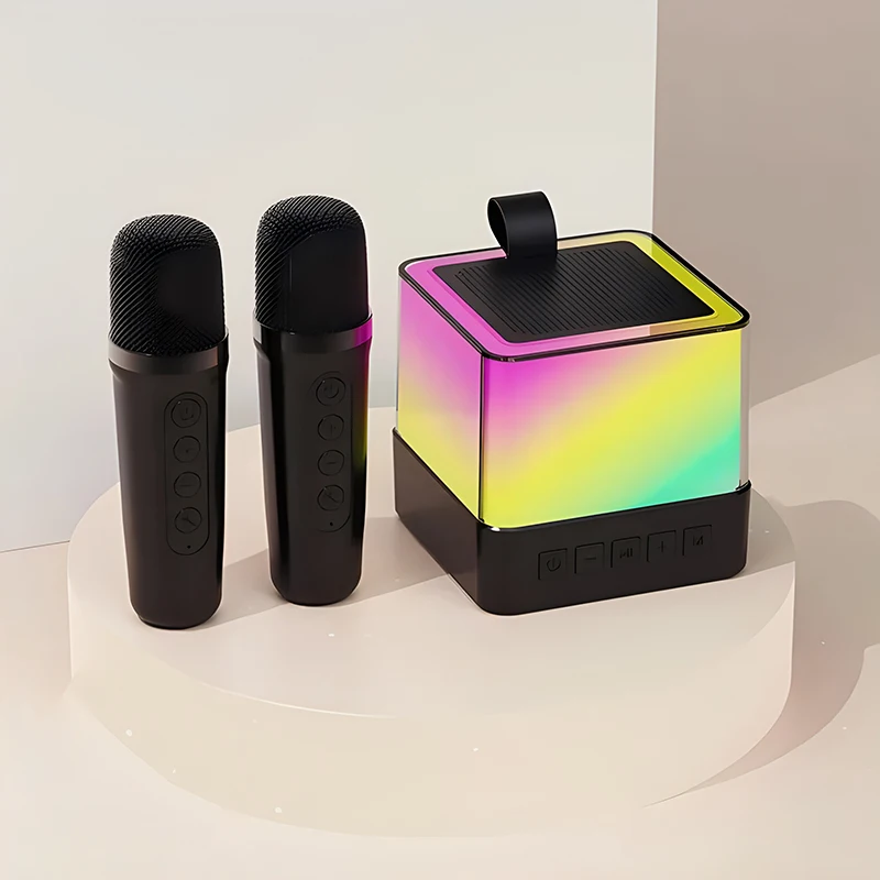 NUOVO altoparlante Bluetooth caldo portatile domestico carino karaoke mini audio wireless con microfono macchina per canto familiare K Song