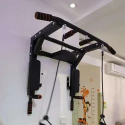 Home Gym Pull-up Bar barra orizzontale Wall Pull-up Bar Wall Indoor attrezzature per il Fitness boxe Power Rope Sling Training SJ