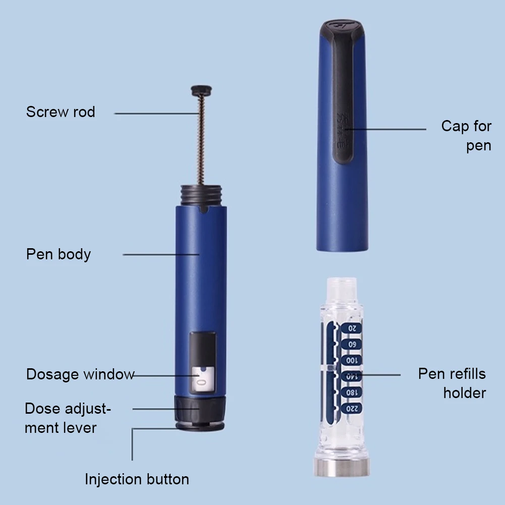 قلم حقن الأنسولين المحمول Novo Nord Ganli 3 مللي الأنسولين Glargine الأنسولين ليلي حقنة سانوفي والعتاد تعديل القلم #6