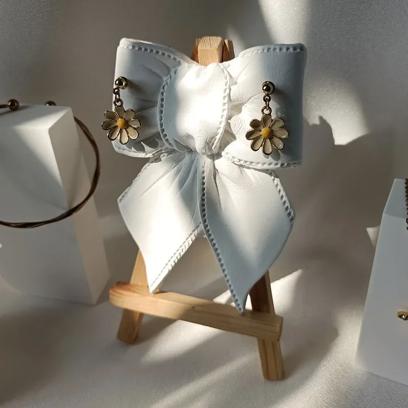 Earrings, stud earrings, jewelry display stand, bow plaster, geometric irregular shape jewelry display, photo props