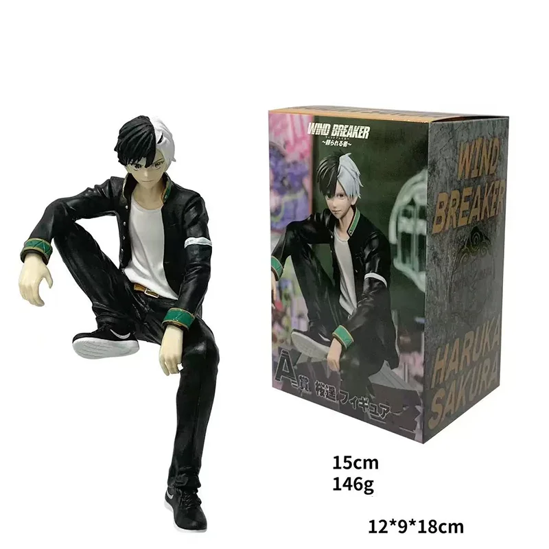 Sakura15CM أنيمي قواطع الرياح هاروكا الشكل كاجي رن المعكرونة سدادة الشكل يجلس لعبة مجسمة هدية دمية عمل الشكل