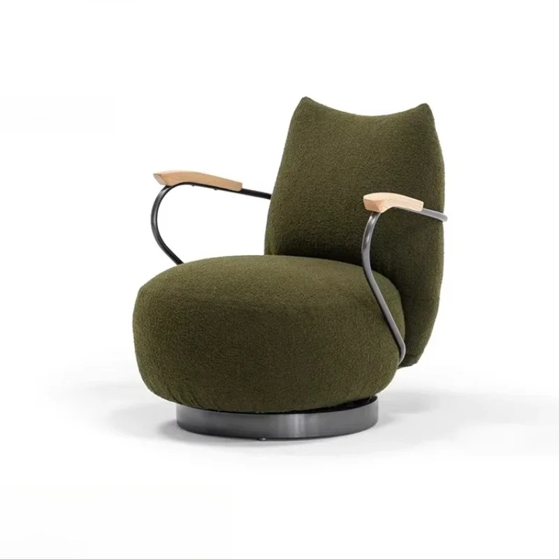 Modern green lounge chair living room vintage green swivel single chair