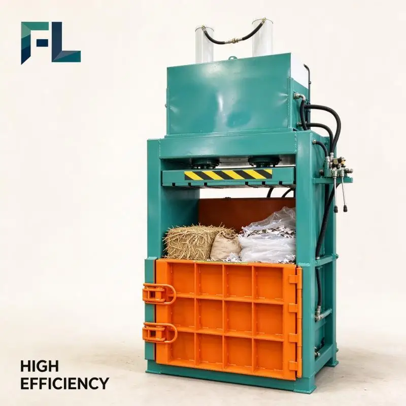 Hydraulic Baler Heavy Duty Compression Machine Custom Service For Plastic Bottle And Carton Baling Business