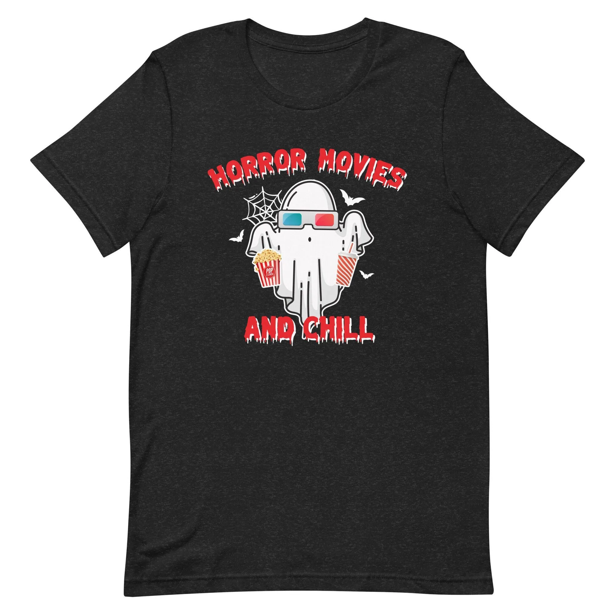 Horror Movies And Chill T Shirt Halloween Costume Spooky Vibes Funny Trick Or Treat Party