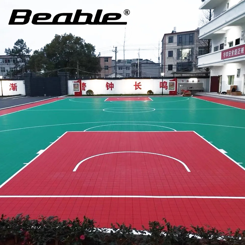 Beable Outdoor Interlocking Floor Surface For Basketball Pickleball Multi-sport Kindergarten School Sports Flooring