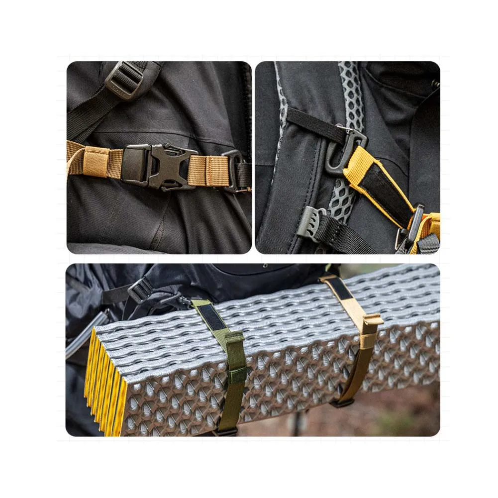 2Pcs Adjustable Buckle Packing Straps for Outdoor Luggage with Secure Closure for Camping Travel Gear and Bundle Organization