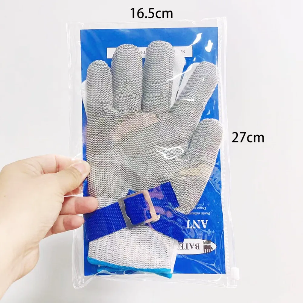 Level 9 A9 Cut Resistant Glove Food Grade, 2.0 Upgraded Protective Anti Cutting Stainless Steel Mesh Metal Glove