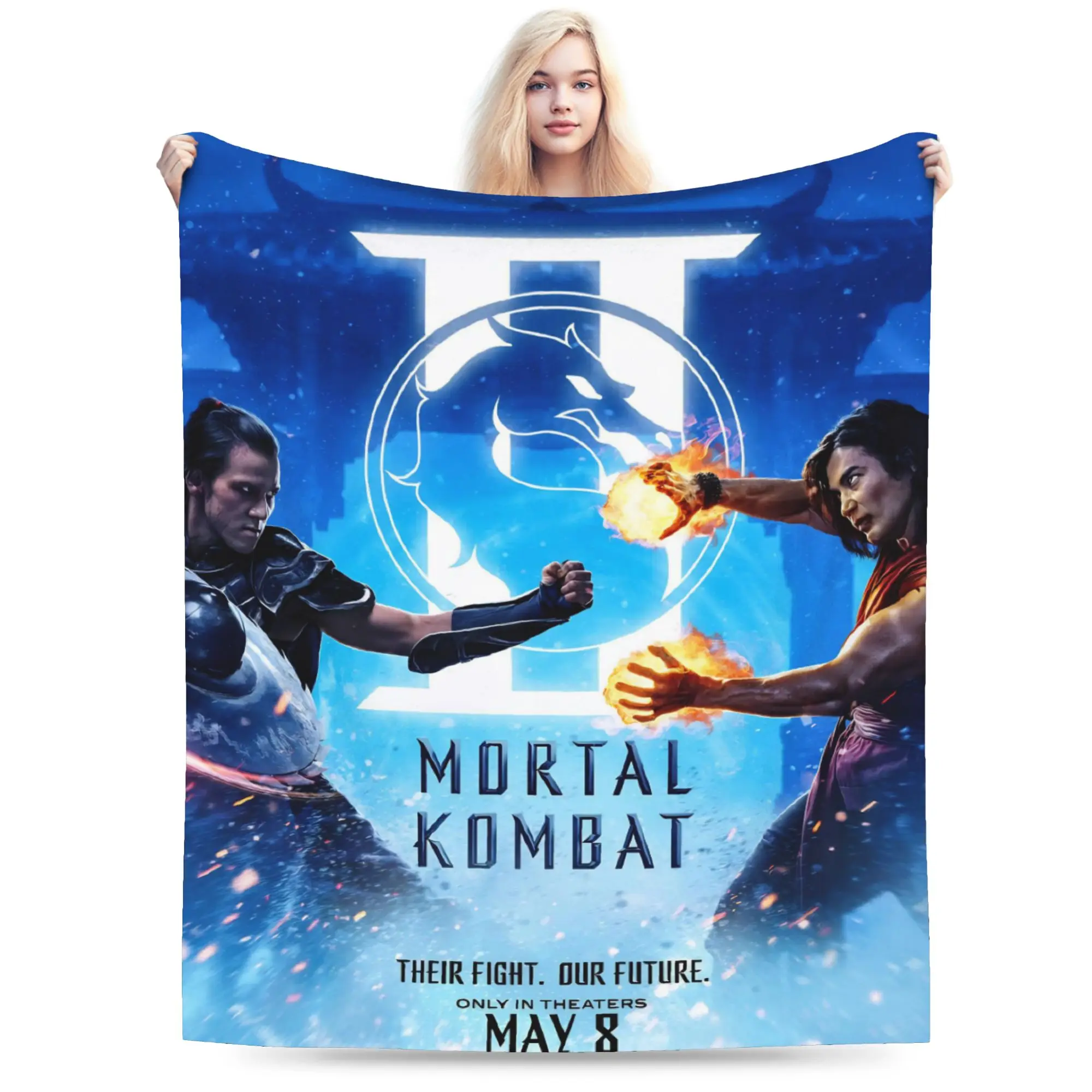 Mortal Kombat II Moive 2026 Blanket Multiple Sizes Super Soft and Warm  Throw Blankets for Sofa Couch and Bed