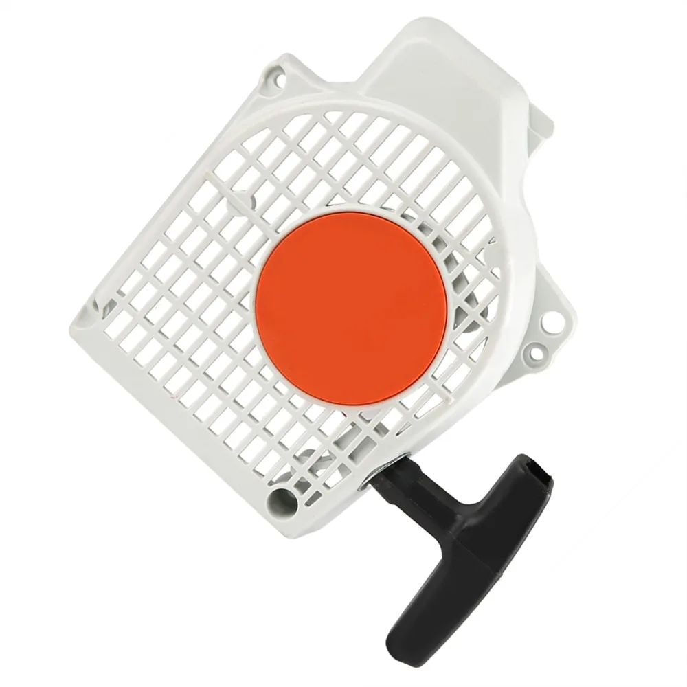 Plastic Recoil Starter Assembly White Compact Pull Starter Replacement Easy to Install for Stihl MS200T 020T MS200
