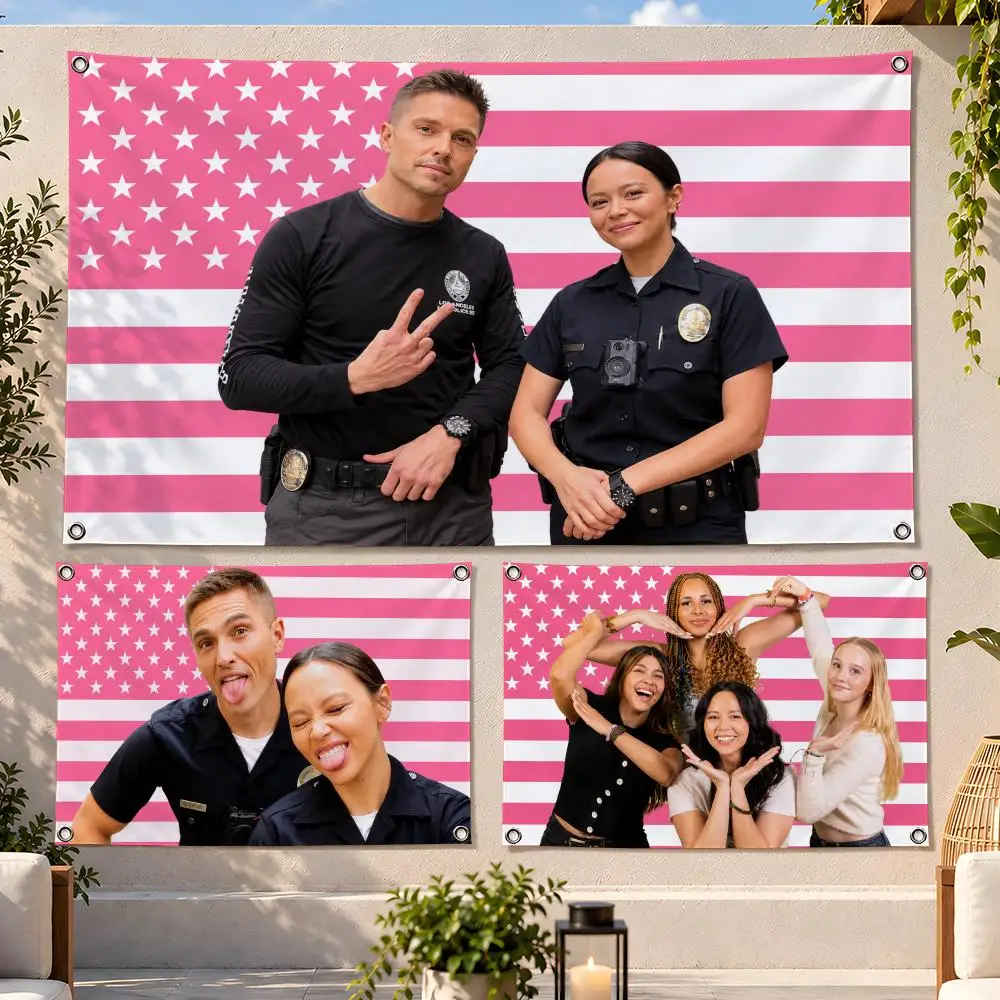 Series Police Drama The Rookie Flags Fan Flag Banner Wall Hanging Outdoor Yard Camping Dorm Garage Party Home Decor Gift