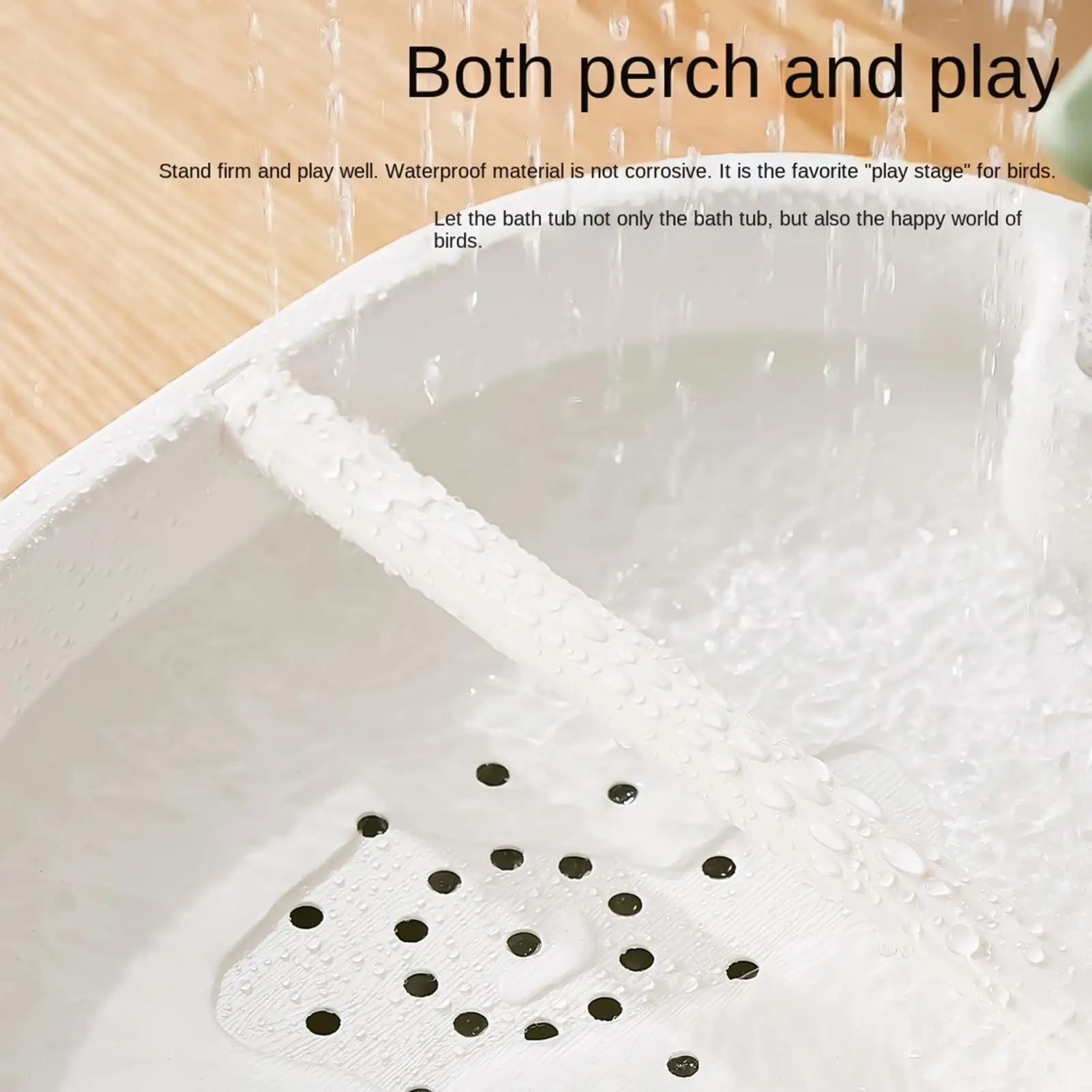 Bird Shower with Running Water Electric Pet Supplies Parakeet Bath Fountain Bird Shower for Finch Lovebird Cockatoo Mynah Macaw