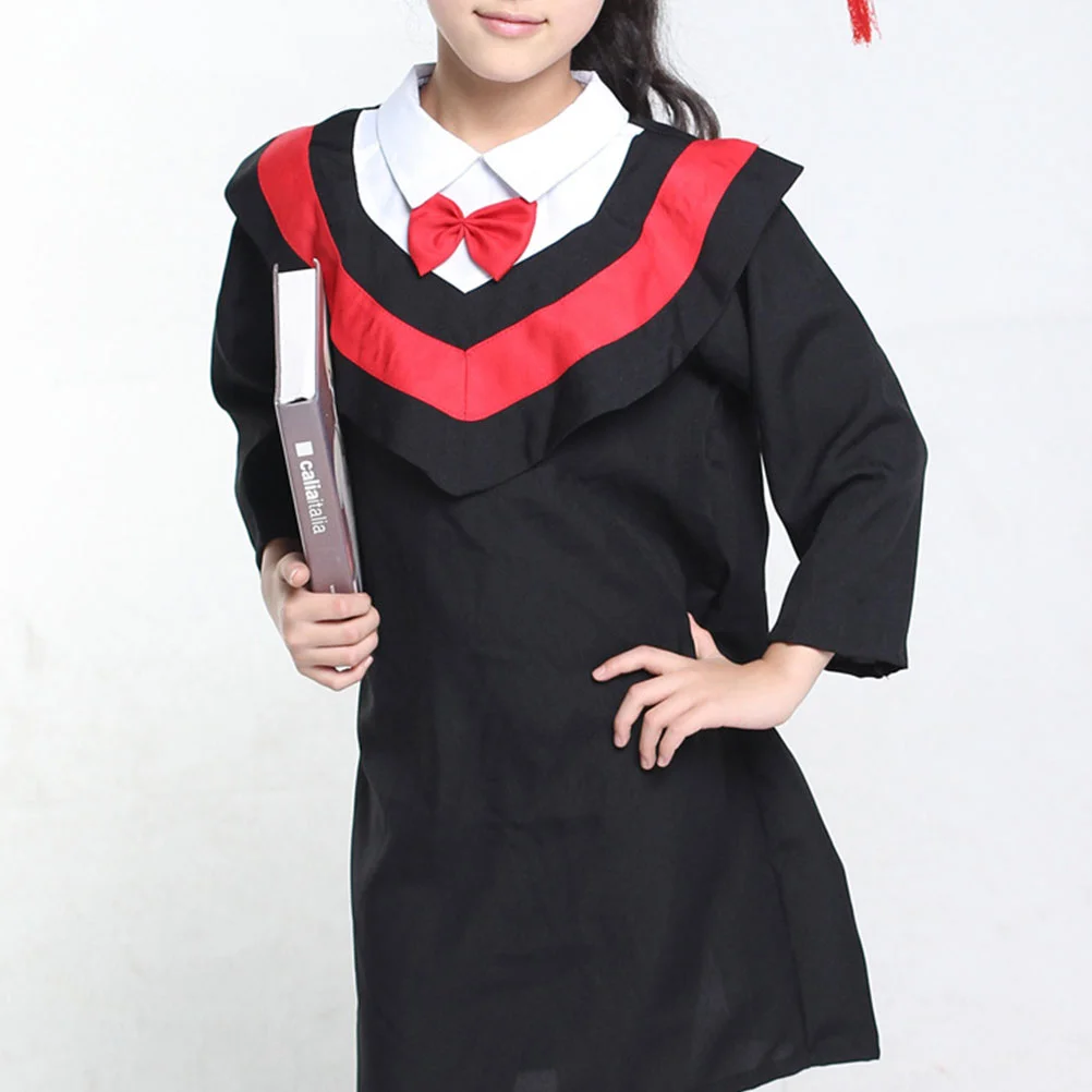 Preschool Cap and Gown Children Gifts Apparel Graduation Hat Tassel Dress for Kids